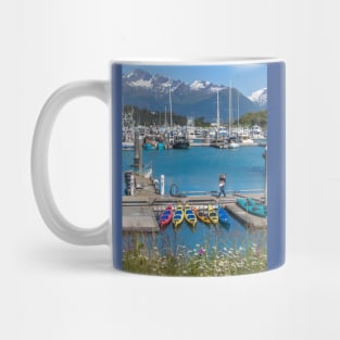 USA. Alaska. Valdez. Port. Mug
